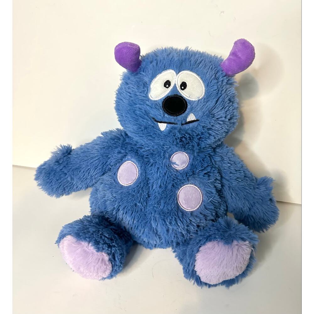 Warmies Microwavable & Weighted BLUE MONSTER Lavender Scented Stuffed Animal